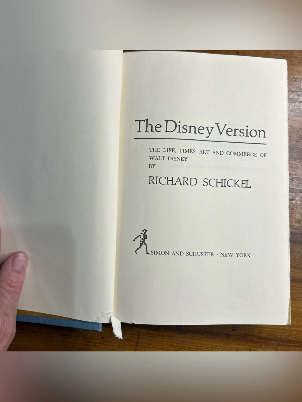 The Disney Version by Richard Schickel Hardcover Book Life of Walt Disney 1968